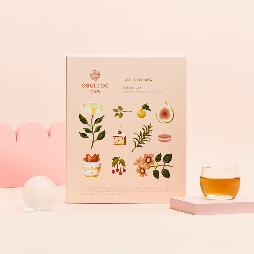 OSULLOC Lovely Tea Box (4 types x 3 teabags, 12 pcs)