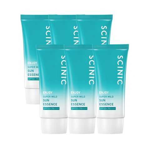 Scinic Enjoy Super Mild Moisture Sun Essence 50ml / Low-Irritation Sunscreen 6-Pack
