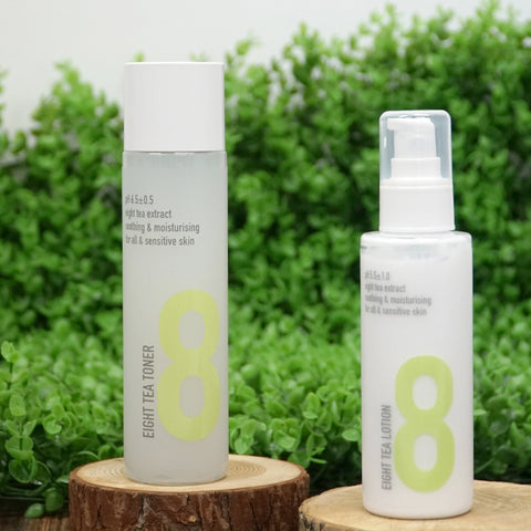 BOM Eight T Skin & Lotion Set (Toner 150ml + Lotion 120ml)