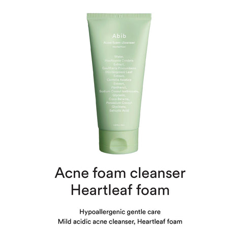 Soonsu Beauty Acne Foam Cleanser Heartleaf Foam side view