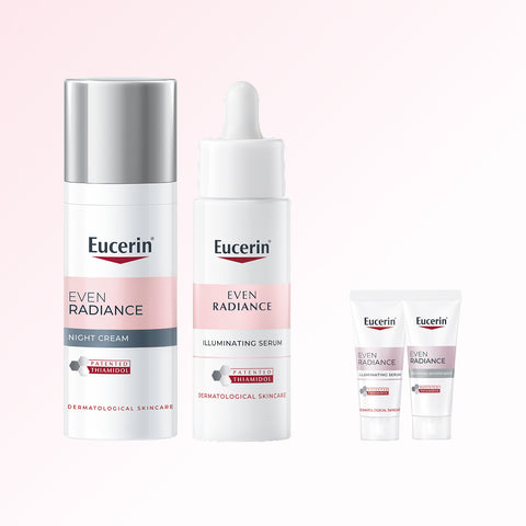 Eucerin Even Radiance Thiamidol Night Cream 50 ml + Illuminating Serum 30 ml 2-Piece Set