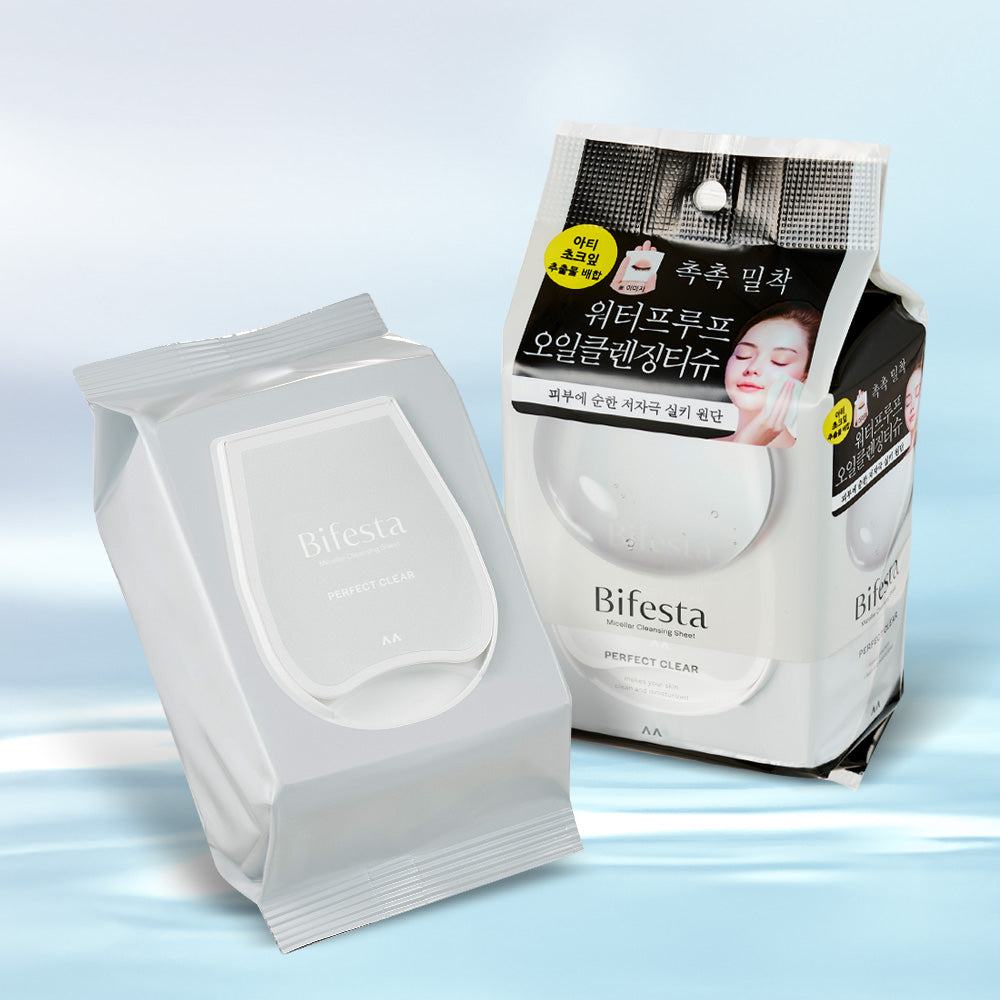 Bifesta Micellar Cleansing Sheets Perfect Clear 46 Sheets (2 Pack)