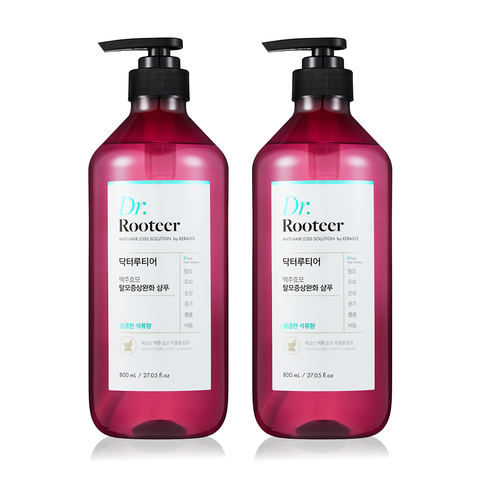 Dr.Rooteer Beer Yeast Hair Loss Relief Shampoo Musk Scent 800ml x2 + 180ml