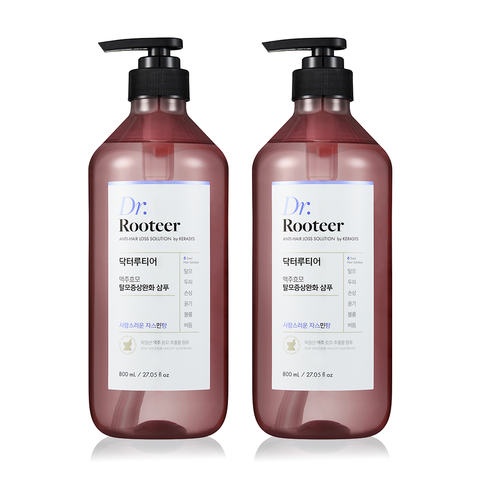 Dr.Rooteer Beer Yeast Hair Loss Relief Shampoo Musk Scent 800ml x2 + 180ml