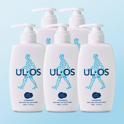 ULOS Skin Wash Unscented (Men's Body Wash) 500g x 5