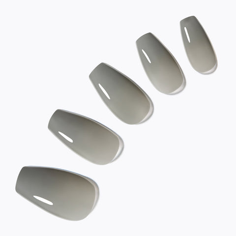 Dashing Diva Magic Press Ash Khaki (Coffin) Nail Tips