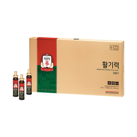 JungKwanJang Hwalgi-ryeok Vitality Drink 20ml x 30 (1 pack)