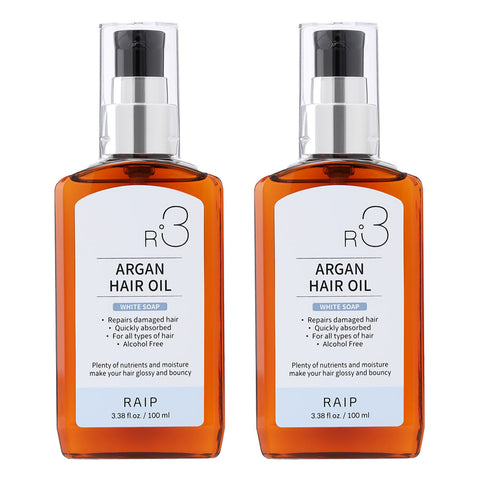 RAIP R3 Argan Hair Essence Oil 100ml 1+1 (Baby Powder & Elegance)