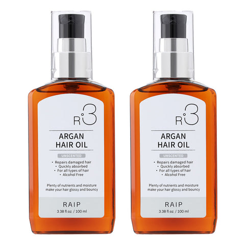 RAIP R3 Argan Hair Essence Oil 100ml 1+1 (Baby Powder & Elegance)
