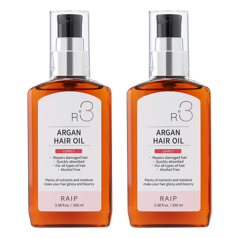 RAIP R3 Argan Hair Essence Oil 100ml 1+1 (Baby Powder & Elegance)