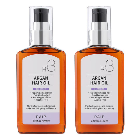 RAIP R3 Argan Hair Essence Oil 100ml 1+1 (Baby Powder & Elegance)
