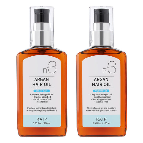 RAIP R3 Argan Hair Essence Oil 100ml 1+1 (Baby Powder & Elegance)