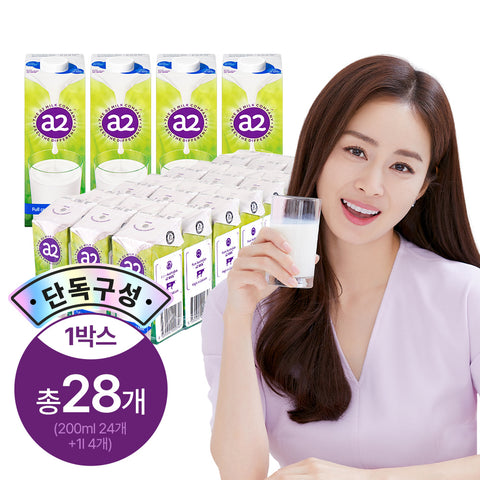 New Origin a2 Milk Australian Pasture-Fed 200ml x24 + 1L x4 (UHT Shelf-Stable)