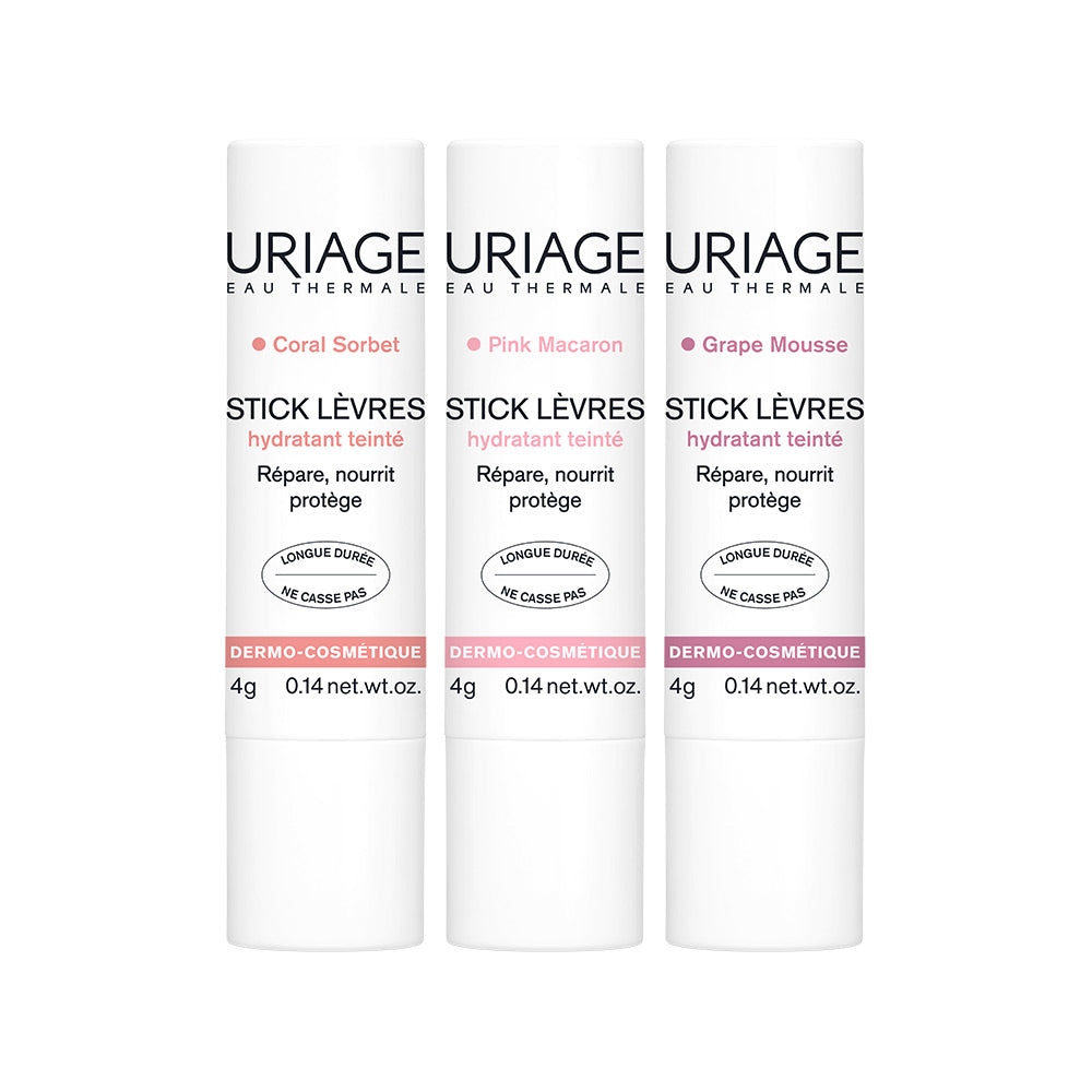 Uriage Stick Levres Colored Lip Balm 4g (3 Colors)
