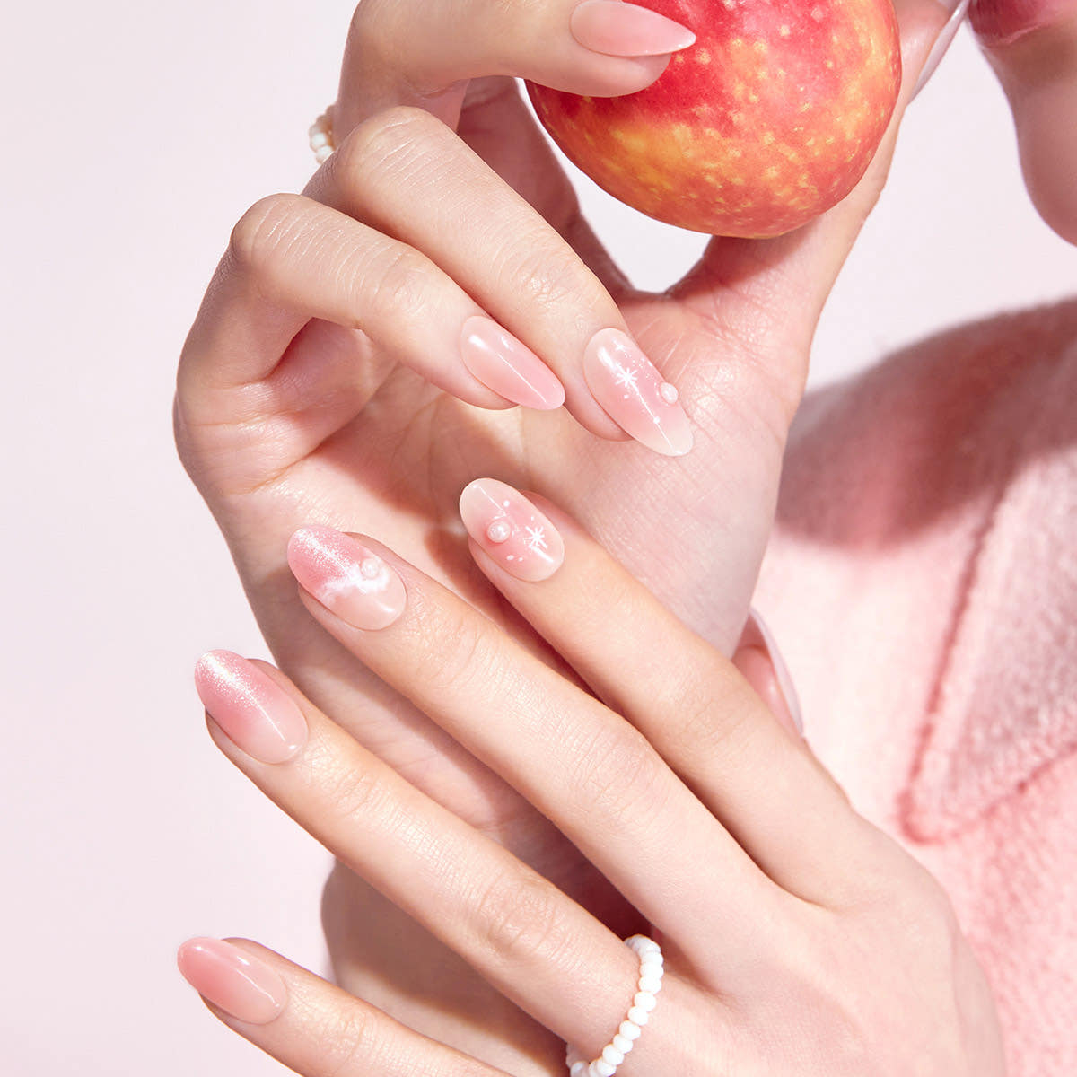 Dashing Diva Magic Press Pink Ocean (Almond) Nail Tips