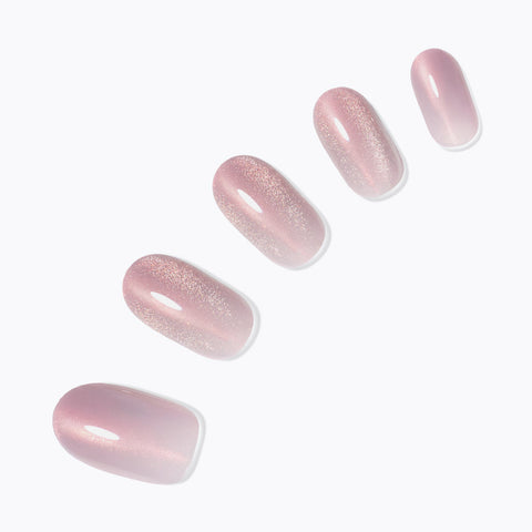 Dashing Diva Magic Press Silk Violet (Long Oval) Nail Tips