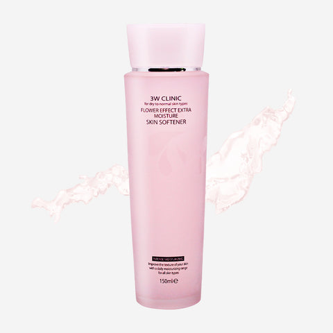 3W Clinic Flower Effect Extra Moisture Skin Softener 150ml