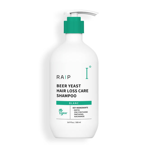RAIP Beer Yeast Mild Acidic Scalp and Hair-Thinning Care Shampoo Blanc 500ml