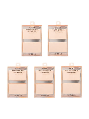 The Tool Lab 1047 Rectangle Makeup Sponge Puff (Hydro) (2 Pack) (For Makeup Artists)