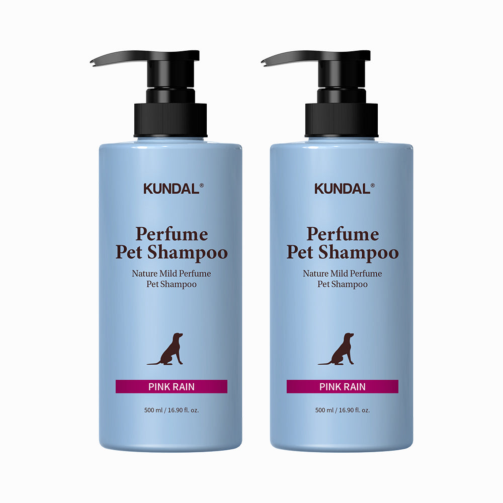 Kundal Nature Mild Perfume Dog Shampoo 2 Pack Set Pink Rain 500ml