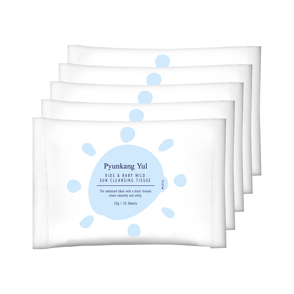 Pyunkang Yul Kids Kids & Baby Mild Sun Cleansing Tissue (10 sheets / 5 Pack)
