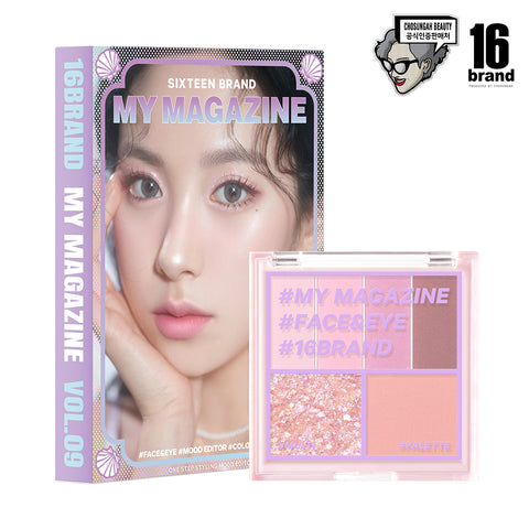 Chosungah Beauty 16Brand My Magazine Shadow Palette 10 colors