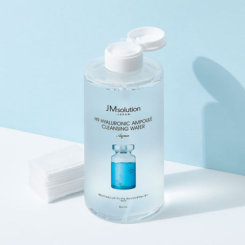 JM Solution H9 Hyaluronic Ampoule Cleansing Water 500ml (2 Pack)