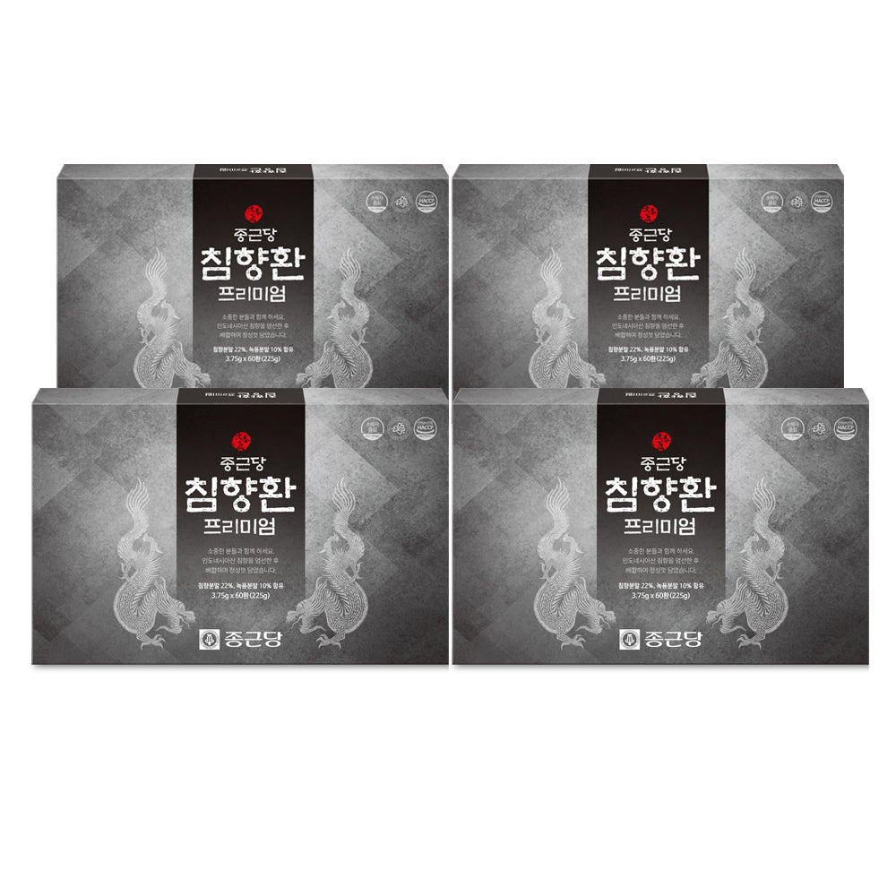 Chongkundang Chimhyanghwan Premium (Agarwood 22%, Deer Antler 10%) 60pills (4 Pack)