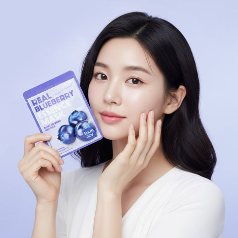 Farmstay Real Blueberry Essence Mask 23ml (10 sheets)