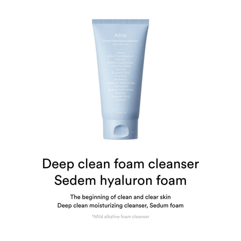 Soonsu Beauty Deep Clean Foam Cleanser Sedum Hyaluron Foam side view
