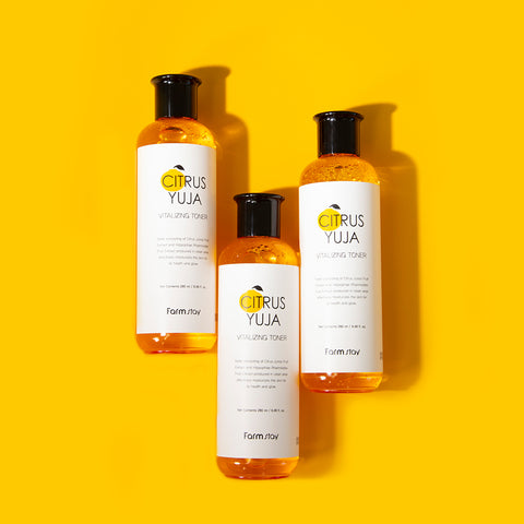 Farmstay Yuja Brightening Toner + Emulsion Set (2-piece)