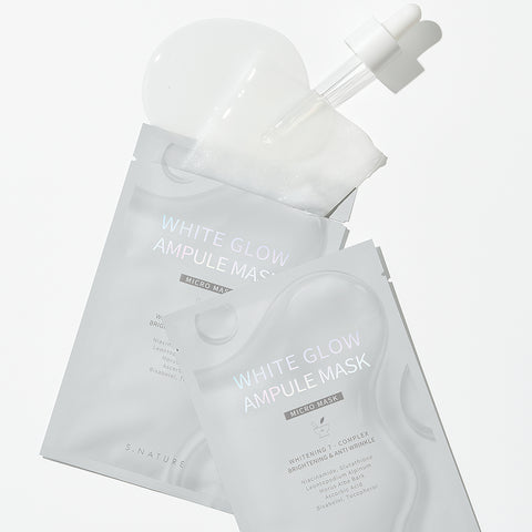 S.Nature White Glow Ampoule Mask 5 Sheets