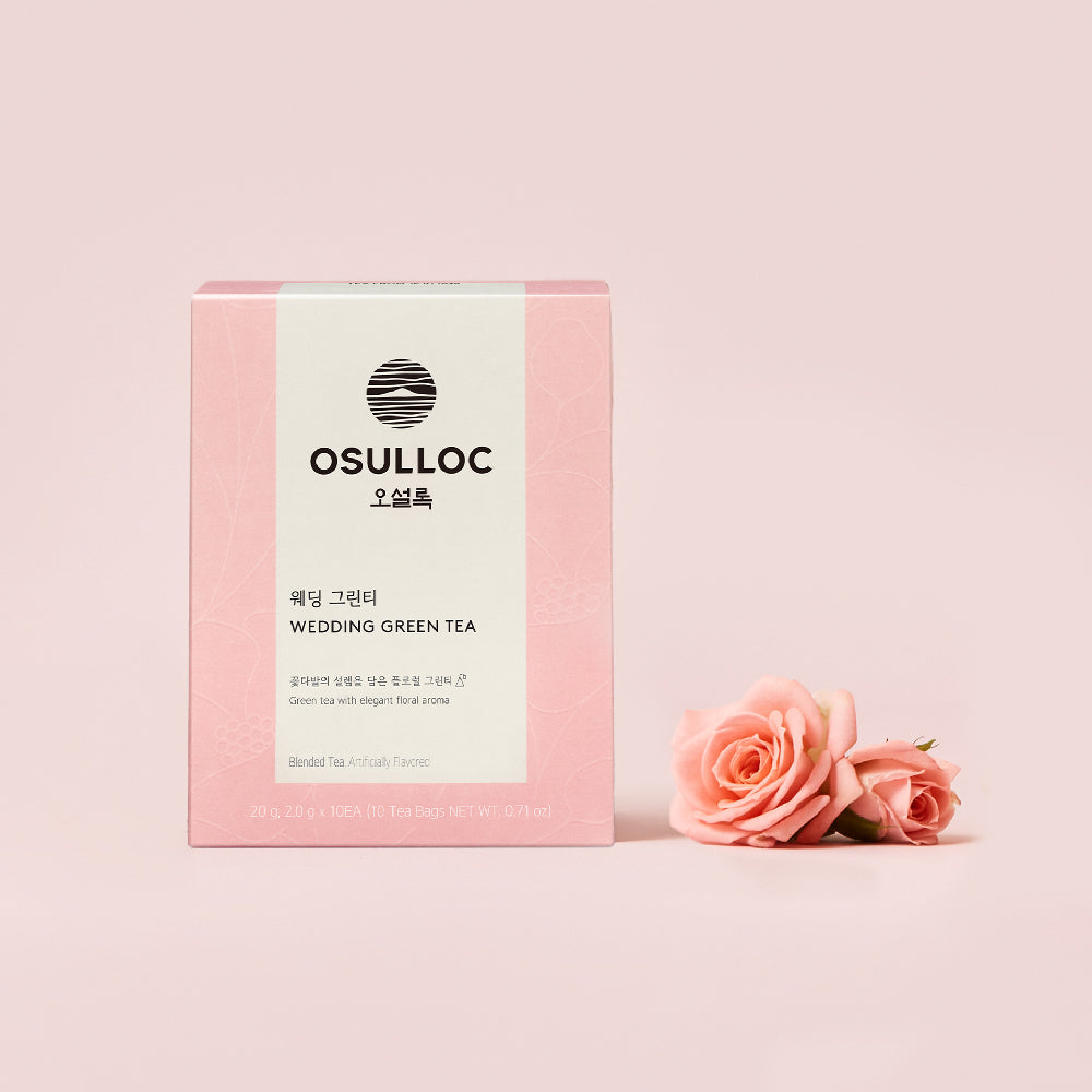 OSULLOC Wedding Green Tea Pyramid Tea Bags 10Pack 18g