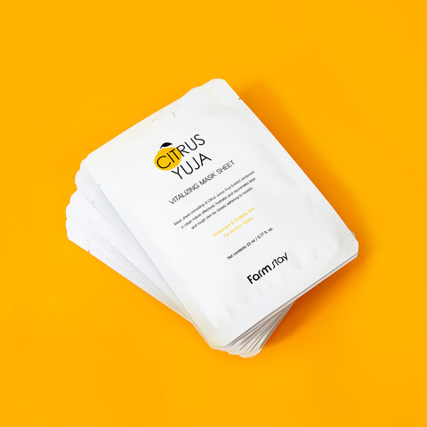 Farmstay Citrus Yuzu Vitalizing Mask Sheet 23ml (10 sheets, 3 pack)