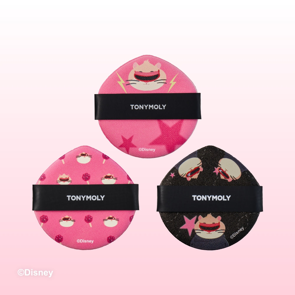 TONYMOLY Skin Tone Fixing Cover Cushion Puff (3 pack)