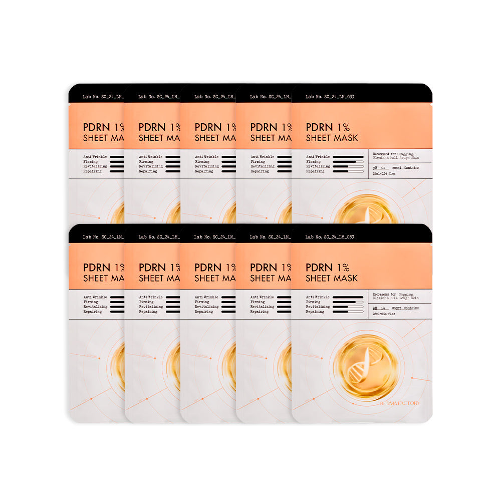 Derma Factory PDRN 1% Sheet Mask 28ml (10 pcs)