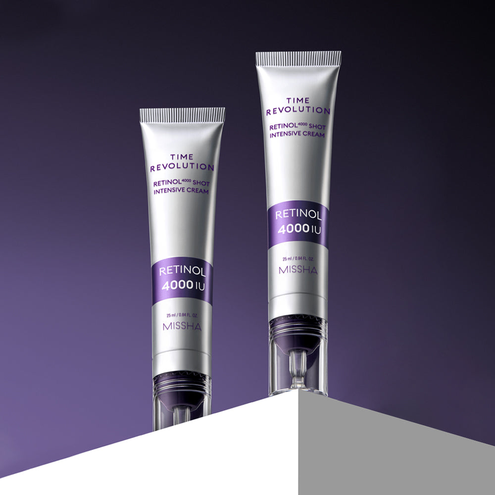 MISSHA Time Revolution Retinol 4000 Shot Intensive Cream 25ml (2 Pack)
