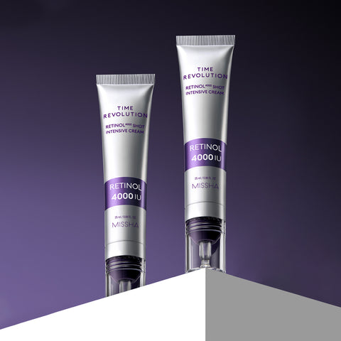 MISSHA Time Revolution Retinol 4000 Shot Intensive Cream 25ml (2 Pack)