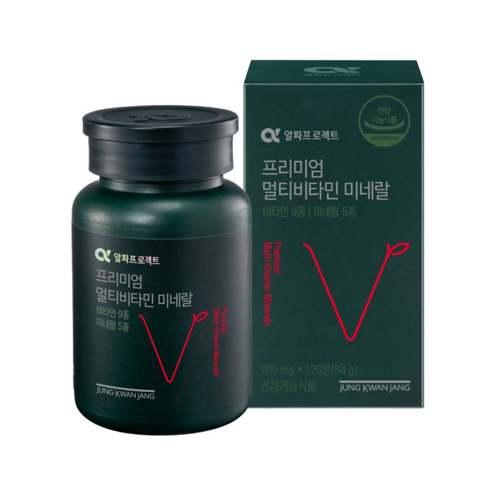 JungKwanJang Alpha Project Premium Multivitamin & Mineral 700mg 120 Tablets