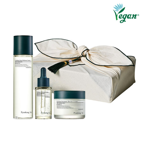 Pyunkang Yul Soothing Line Bojagi 3-Piece Gift Set (Toner + Serum + Cream)