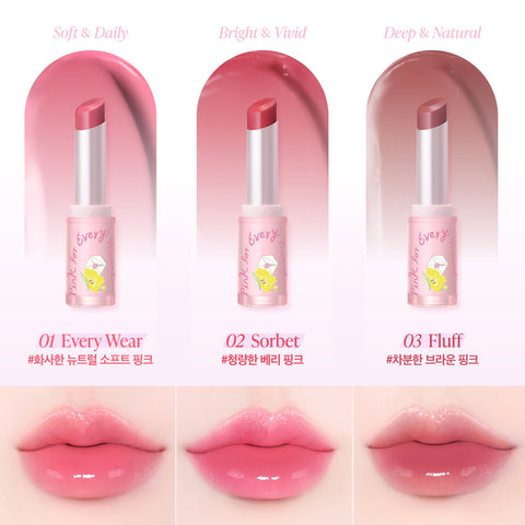 AGE20'S Care Glow Lip Balm Pink For Every Heart Edition 3.5g