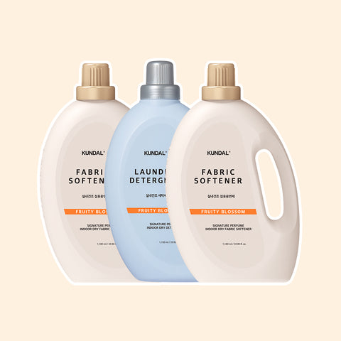 Kundal Signature Perfume Ultra-Concentrated Laundry Detergent & Fabric Softener 1180ml (3 Pack)