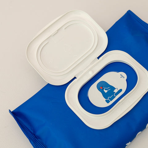 FRANKLIIN Portable Wet Wipes Cap 20 Sheets x 24 Packs (Biodegradable Non-Plastic)