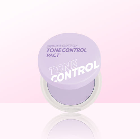 I'M MEME Purple Cotton Tone Control Sun Base + Pact 2-Piece Set (Makeup Base)