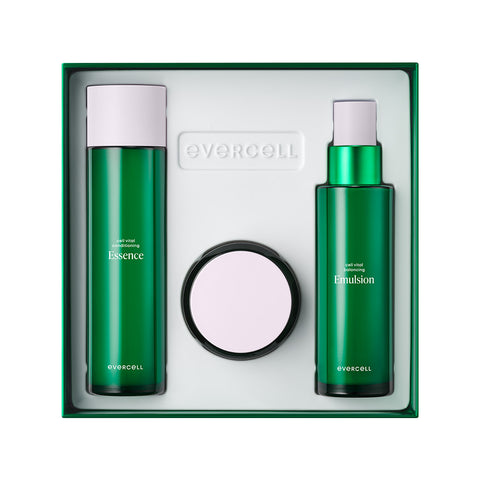 Evercell Cell Vital Skincare 3-Piece Set (Essence + Cream + Emulsion)