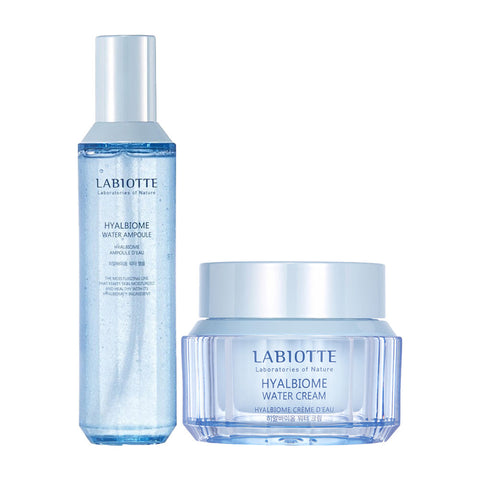 Labiotte Hyalbiome Moisture Skin Care 2-Piece Set (+ Hyalbiome Tissues 100 sheets, 2 Packs)