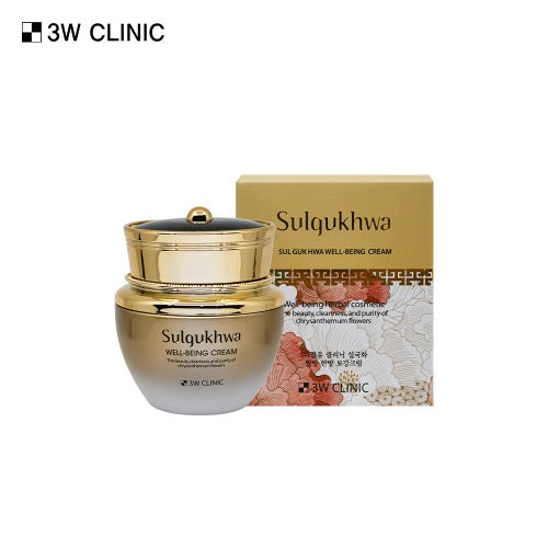 Sulqukhwa cream jar and packaging on a white background with 3W Clinic branding.