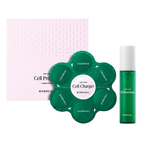 Evercell Cellvital Self Program 1-Week Collagen Essence & Adenosine Ampoule Trial Kit (10 ml + 7 balls)