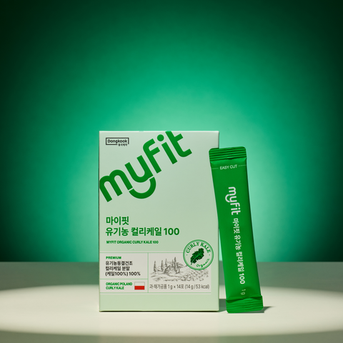 DongKook MyFit Organic Freeze-Dried Curly Kale Powder 14 Sachets x 10 Packs (5+5)