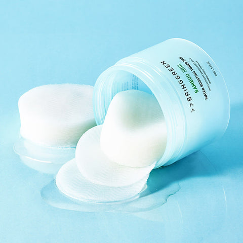 Bringreen Bamboo Hyalru Water Boosting Toner Pad 80ea + 80ea Refill Set